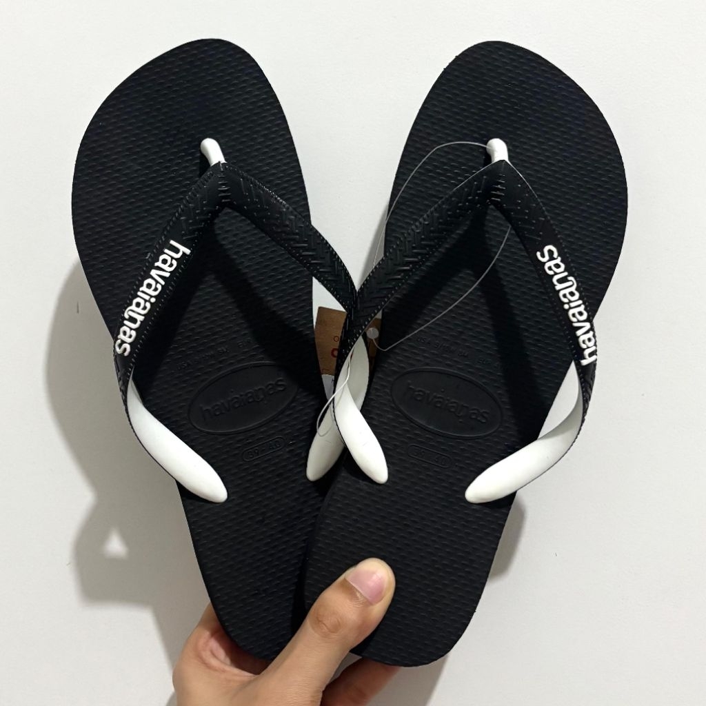 ORIGINAL SANDAL PRIA HAVAIANAS TOP MIX BLACK - SANDAL JEPIT HAVAIANAS SALE DISKON