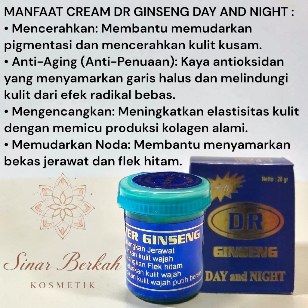 DR GINSENG DAY AND NIGHT CREAM ASLI