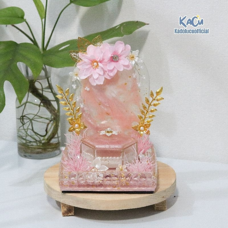 Ziya Ringbox Wadah Perhiasan / Kotak Cincin Tunangan & Pernikahan / Tempat Cincin Mahar / Jewelry Bo