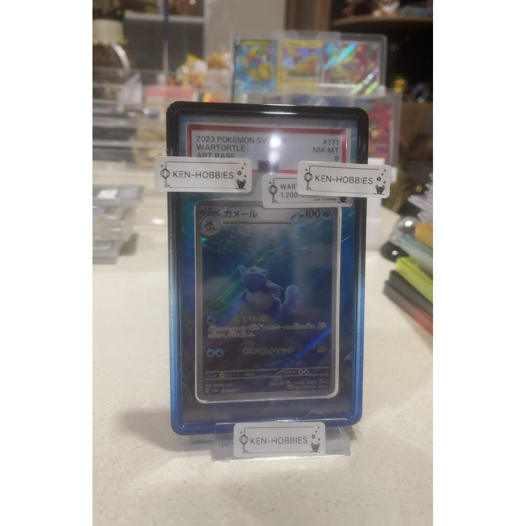pokemon wartortle art rare 2023 psa 8
