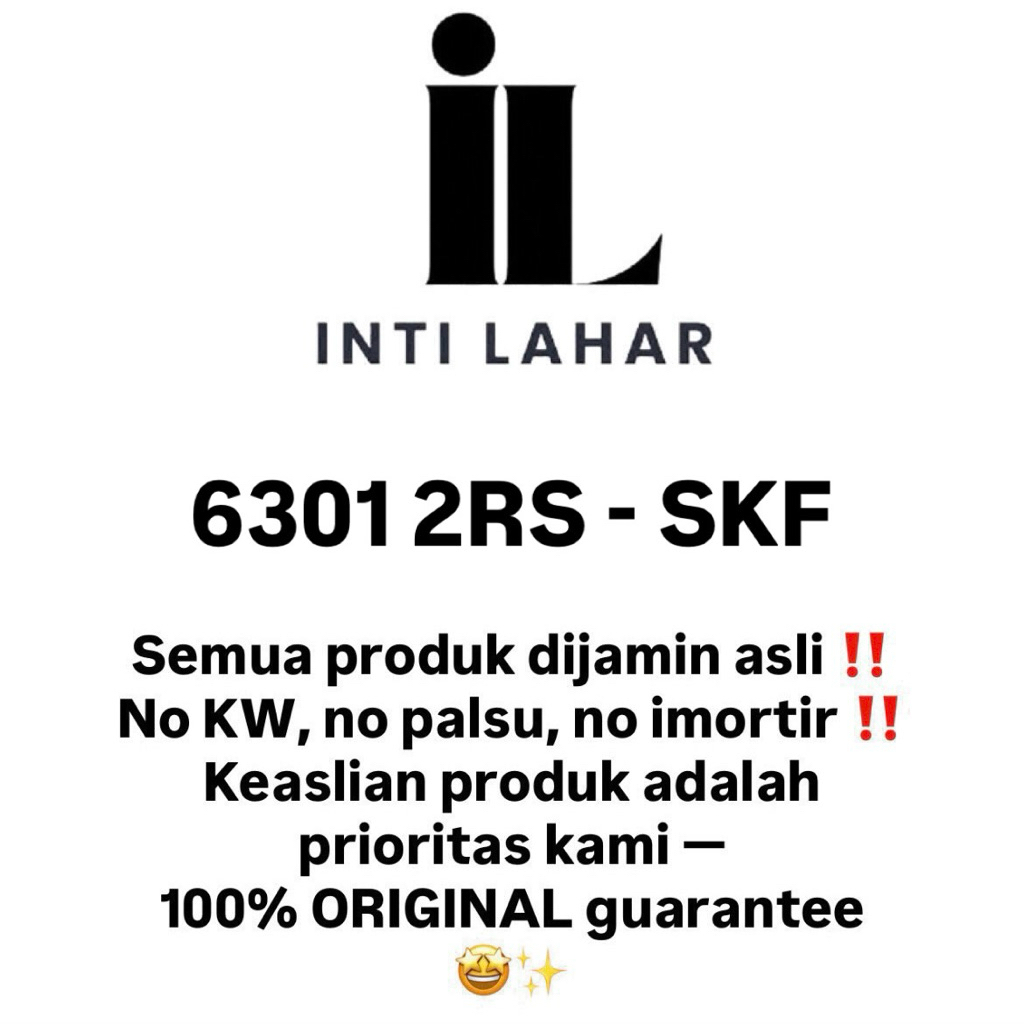 6301 2RS - SKF ORIGINAL