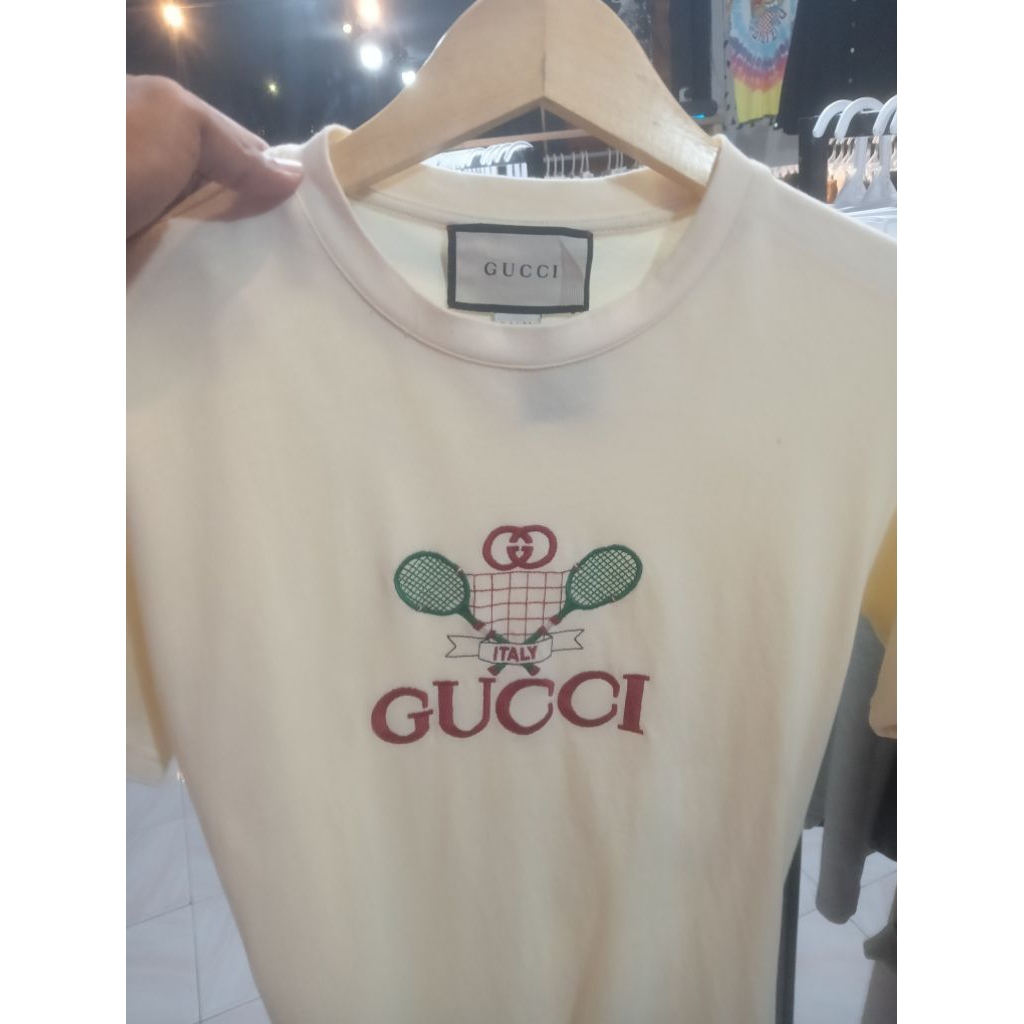 BRANDED GUCCI ORIGINAL T-SHIRT TENNIS EMBROIDERY