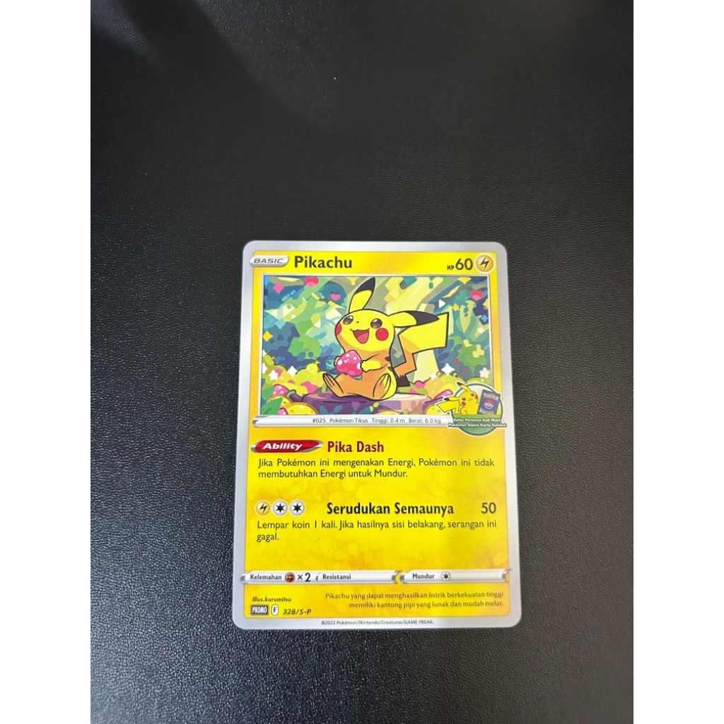 pikachu kelas pertama kali - tcg - promo 328/s-p