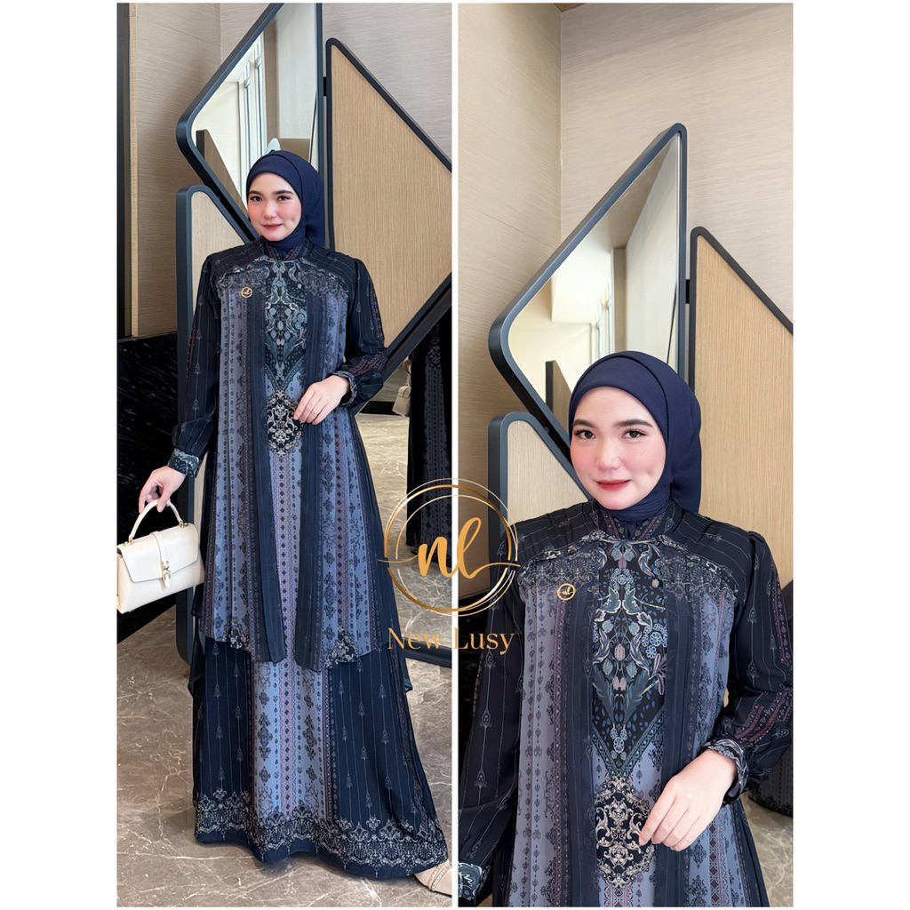 new Lusy gamis arunika dress  gamis new Lusy / Newlusy gamis arunika / arunika dress new Lusy