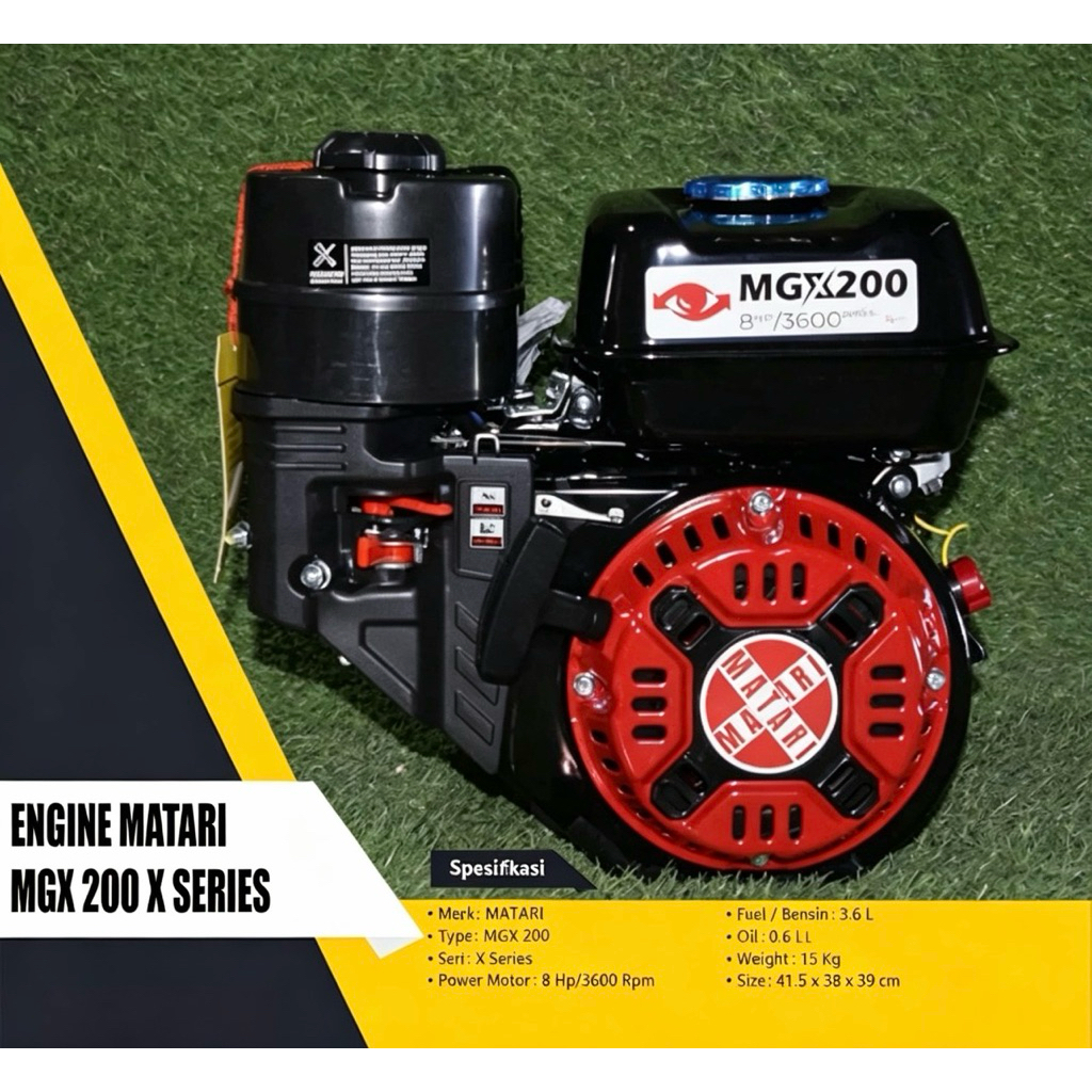MESIN ROBIN MATARI GX200 / mesin egine penggerak Robin 8 HP MATARI GX200
