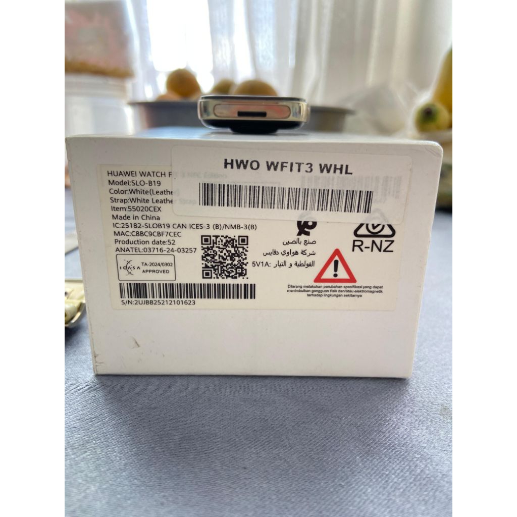 Huawei Watch Fit 3 White Leather Second