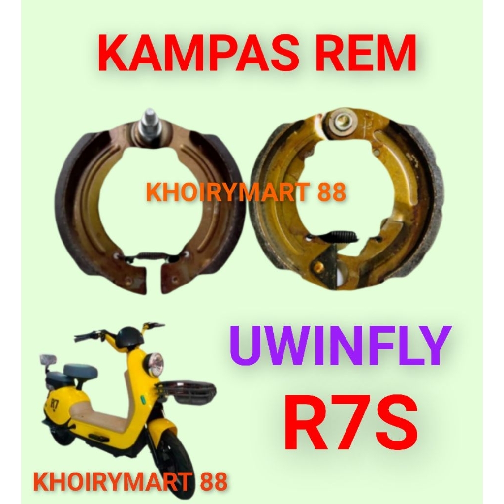 kampas rem uwinfly r7s kampas rem sepeda listrik uwinfly r7s