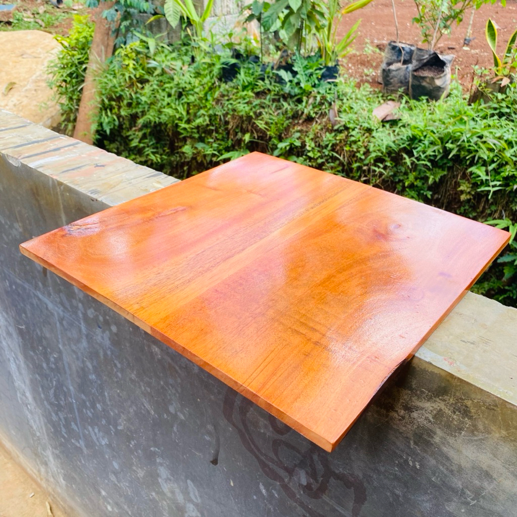 Papan Kayu Panjang 40 cm lebar 40  cm ketebalan 1 cm Papan kayu jati/kayu mahoni