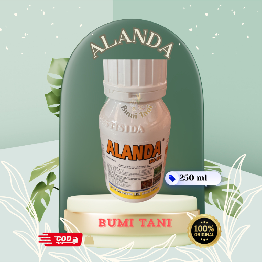 ALANDA 250 ml / insektisida obat ulat grayak, ulat tanah, uret (hama tanah), dan lalat buah