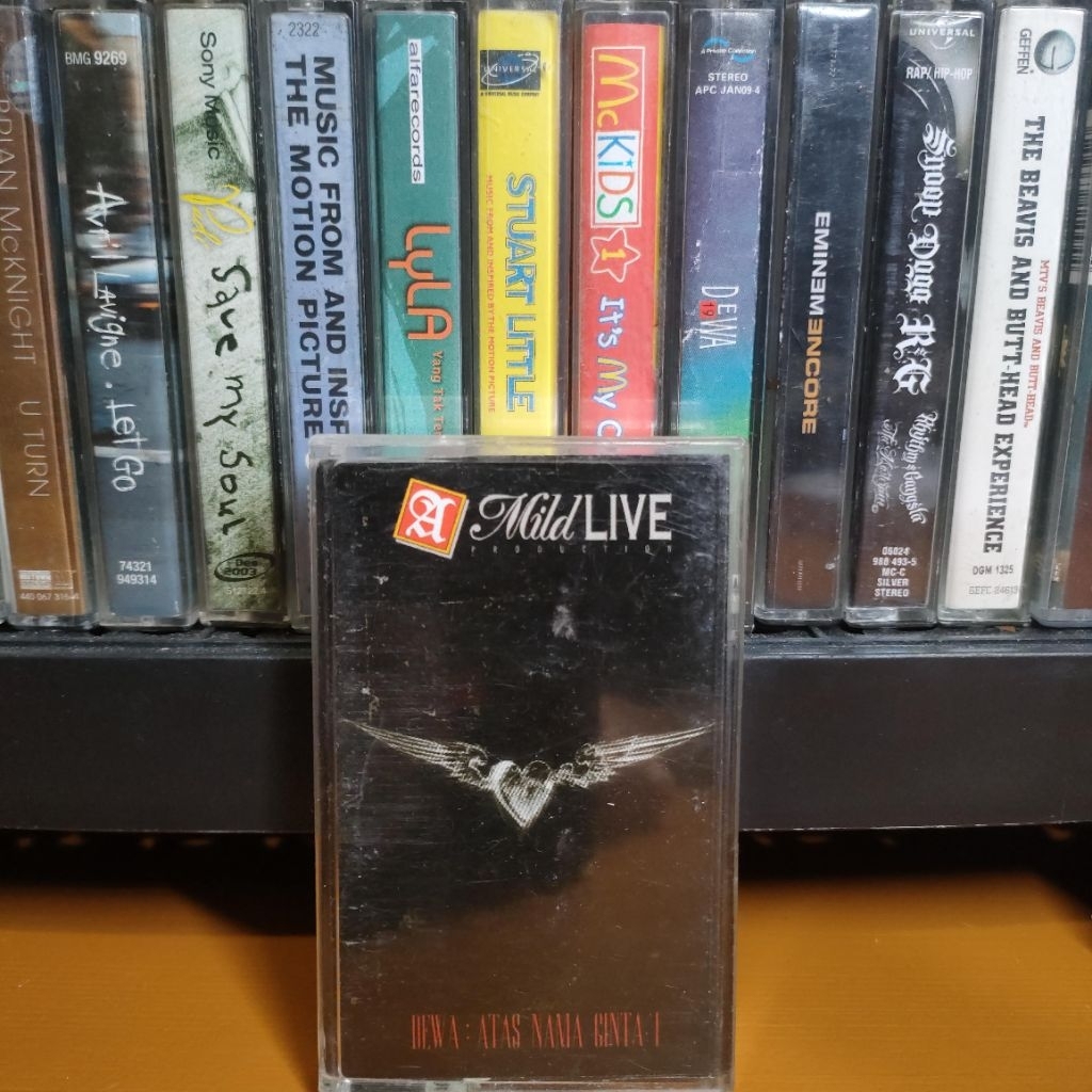 Kaset Pita Dewa 19 Dewa19 Atas Nama Cinta 1 I Live bagus ok Maxell