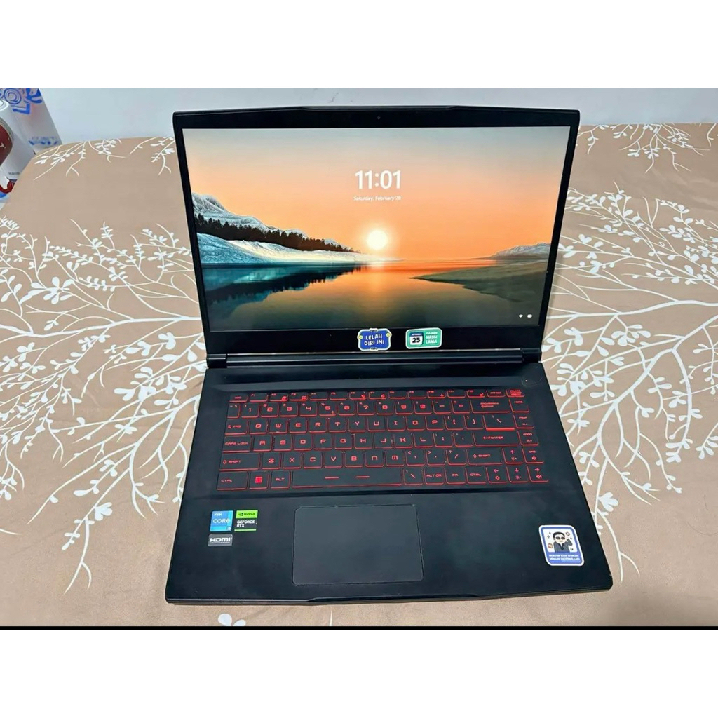 Laptop Gaming MSI Thin GF63 Core i5 Gen 12 RAM 32GB 512GB SSD