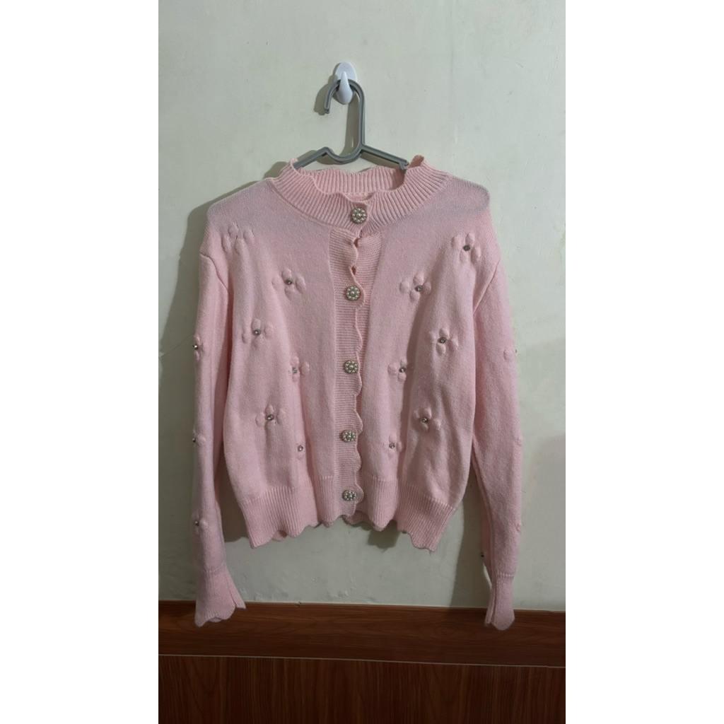 cardigan pink preloved