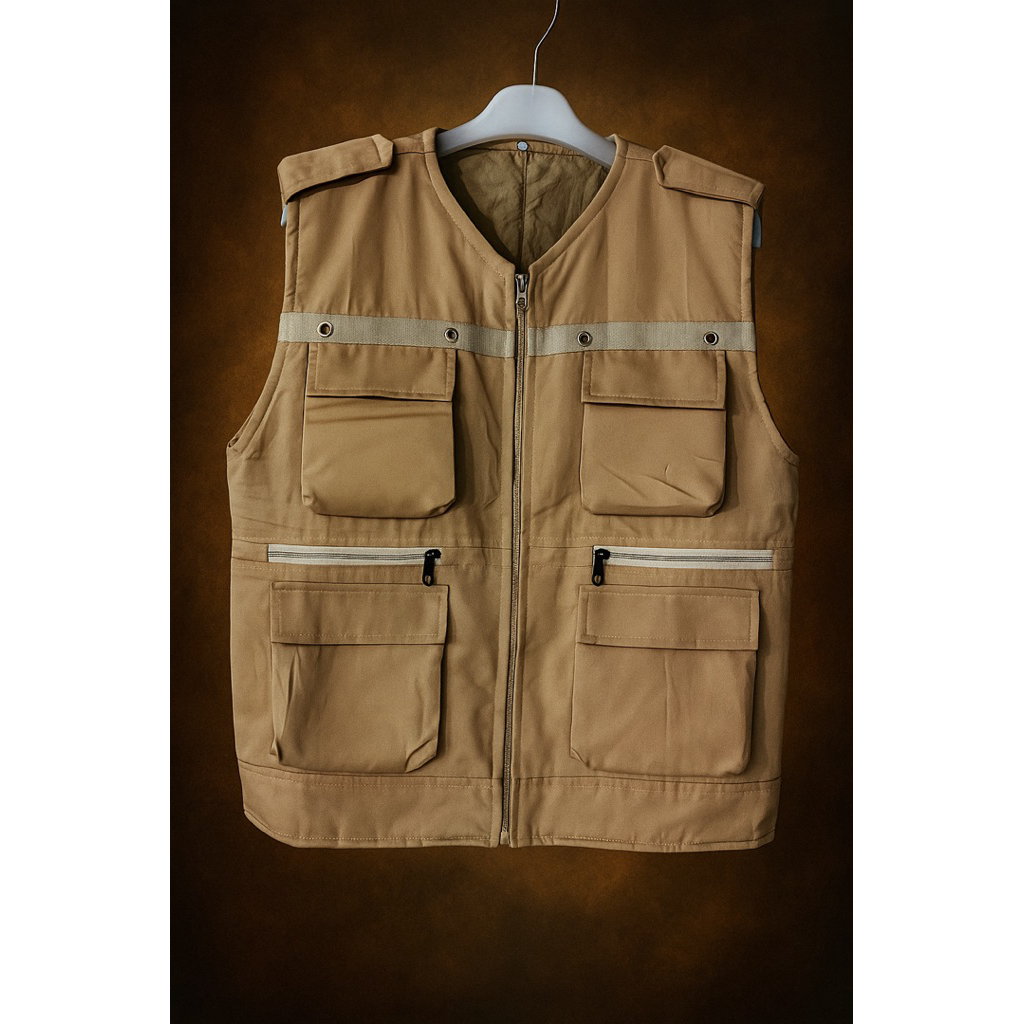 CREDIFOX Rompi tactical - rompi cargo - vest pria casual - rompi safety proyek - rompi vest lapangan