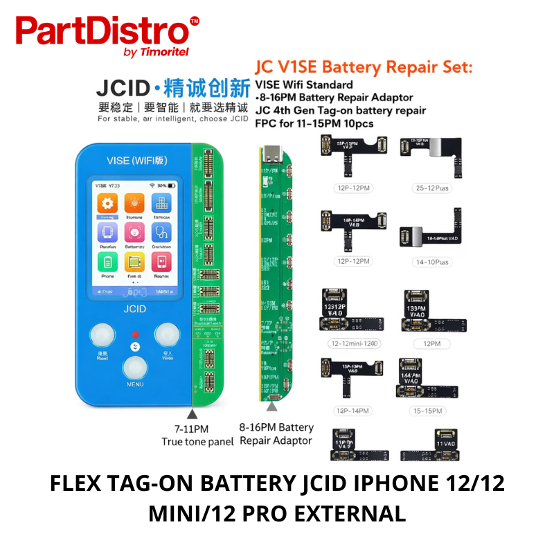 FLEX TAG-ON BATTERY JCID IPHONE 12/12 MINI/12 PRO EXTERNAL