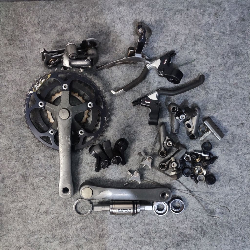 Groupset Suntour XCD vintage mtb sepeda gravel commuter touring bike