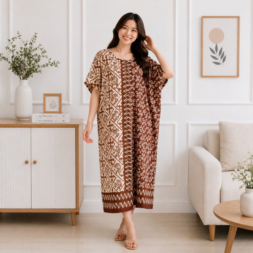 Daster Busui Santai Pakaian Rumahan Remaja Wanita Lowo Batik Kekinian Terbaru