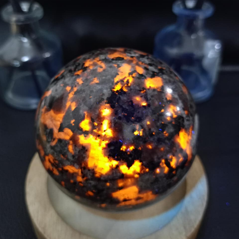 Natural Batu Yooperlite Sphere (5) Batu Asli Alam