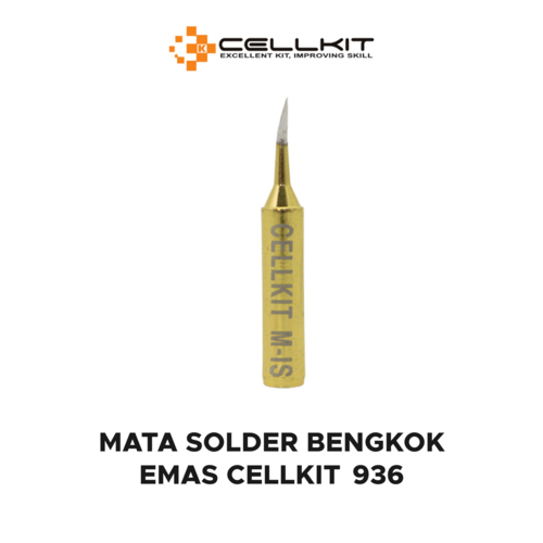 MATA SOLDER CELLKIT 936 EMAS (BENGKOK LURUS PISAU)
