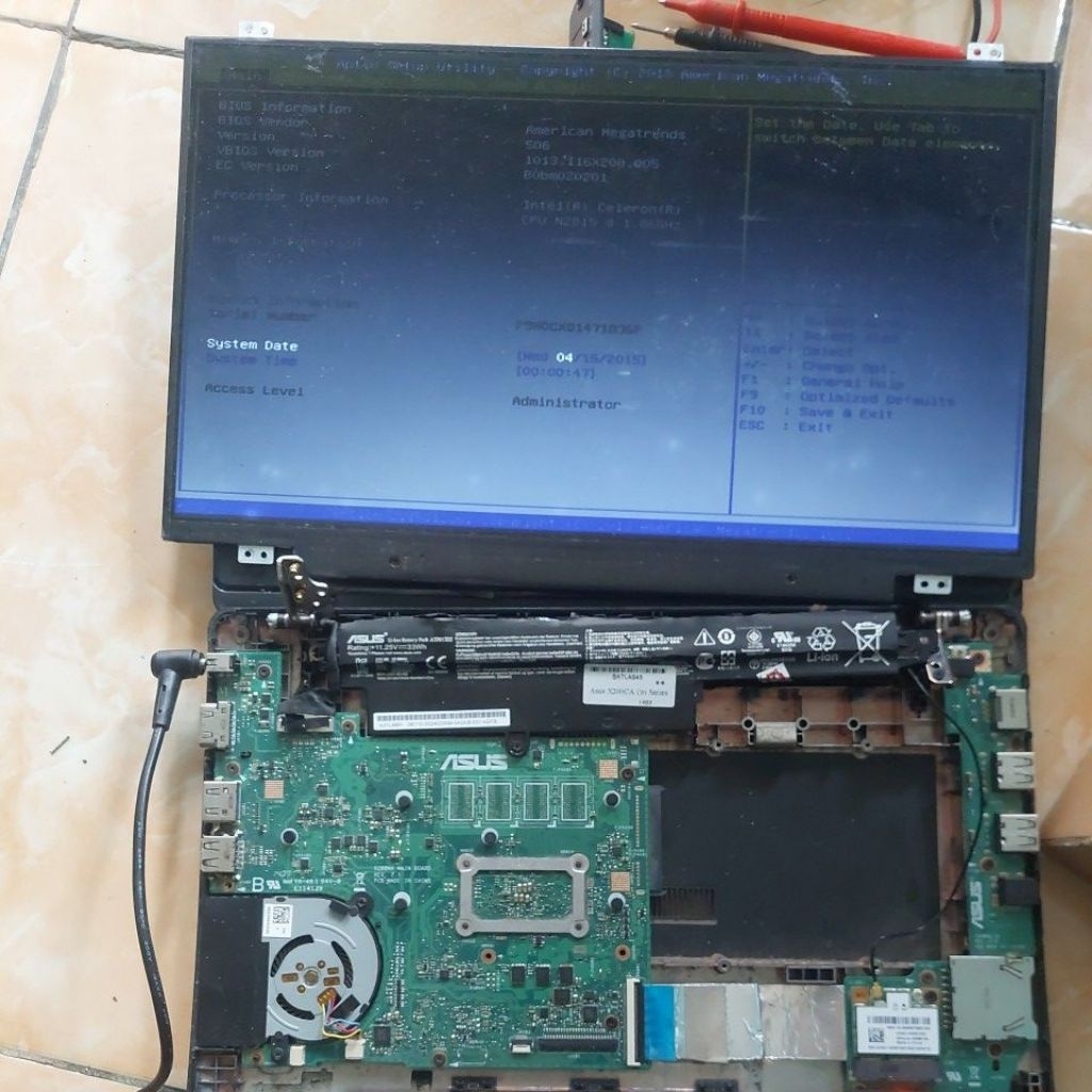 mainboard netbook  asus x200ma layar 40 pin