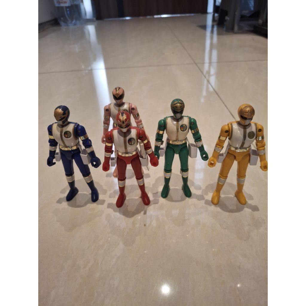 satu set figure sentai dairanger ori japan diecast popy