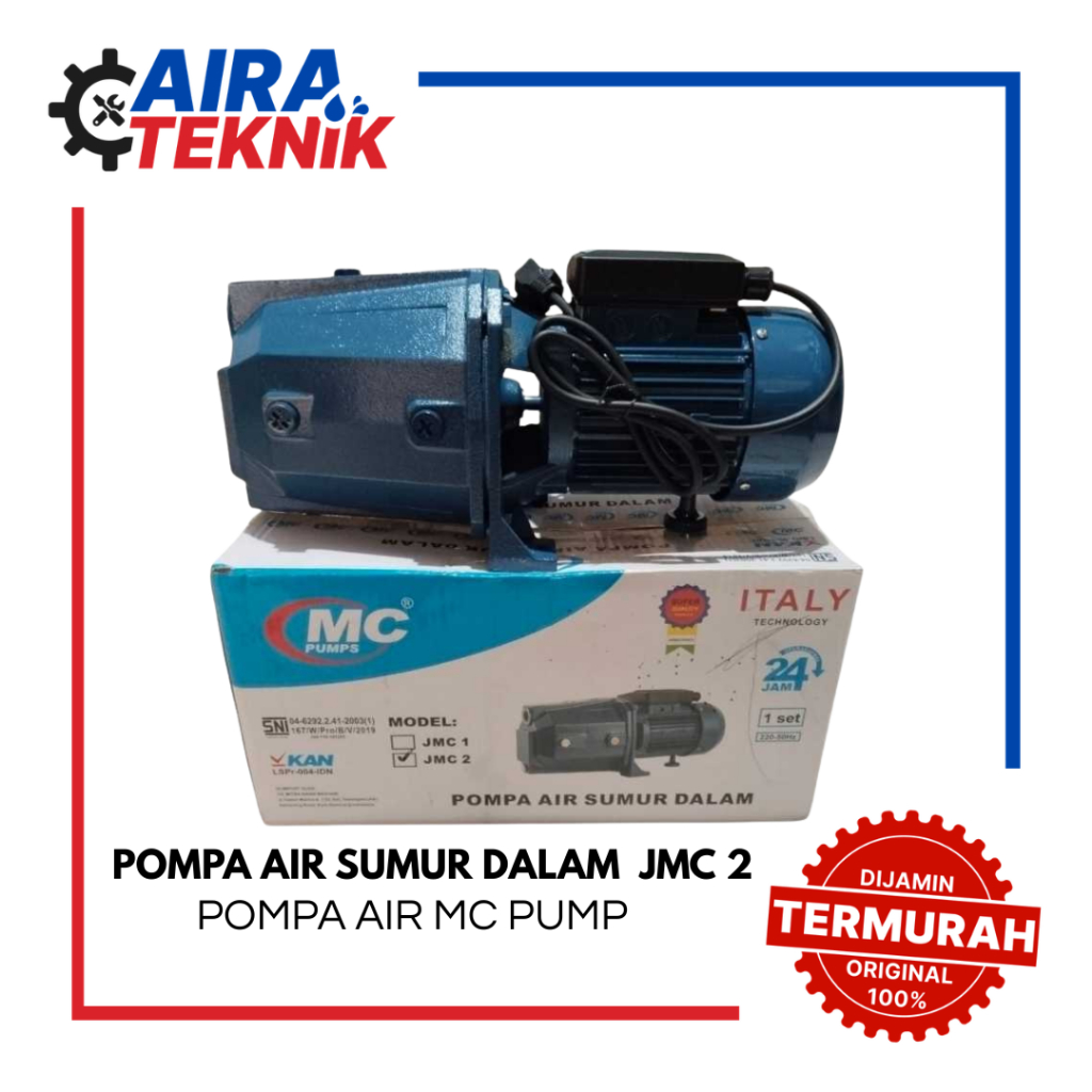 [POMPA AIR] POMPA AIR SUMUR DALAM SEMI JETPUMP NASIONAL MC PUMPS JMC-2
