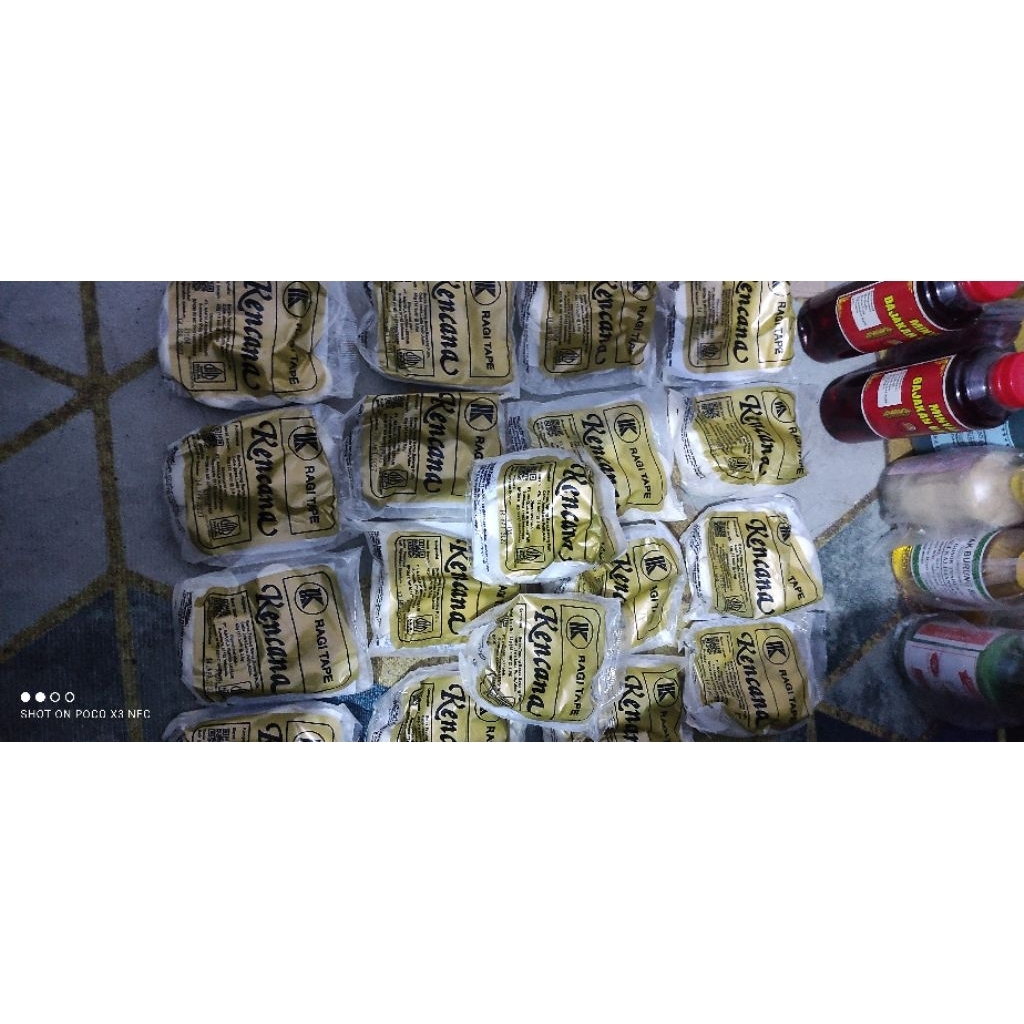 TERMURAH RAGI TAPE KENCANA ISI 15 BUTIR MANIS UNTUK SINGKONG KETAN TAPE PAKAN SEMUT JEPANG KUALITAS 