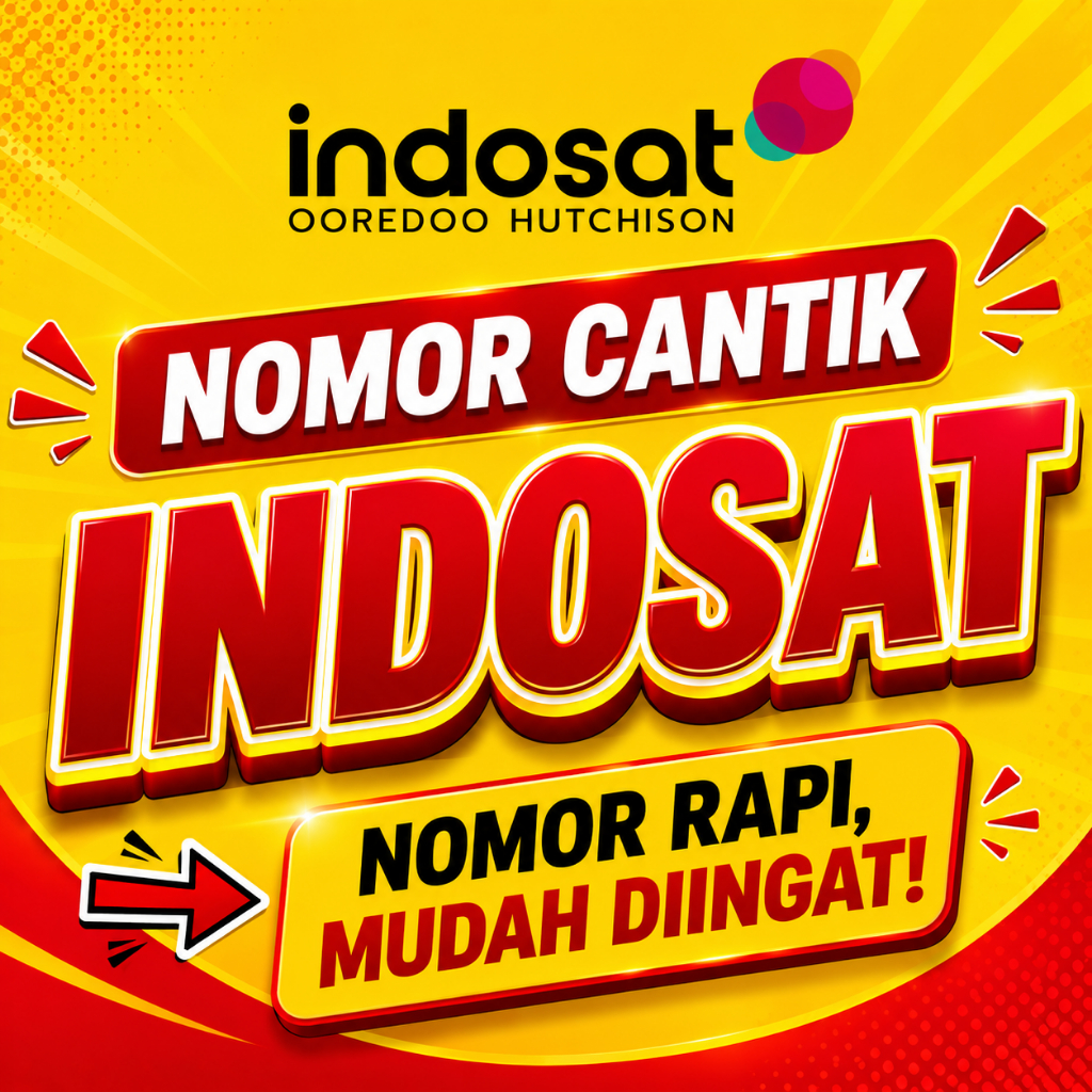 NOMER NOMOR NO NOCAN KARTU PERDANA INDOSAT OOREDOO CANTIK RAPI HOKI BONUS KUOTA 3GB