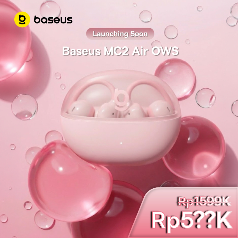 [NEW LAUNCH] Baseus Bowie MC2 Air Open-Ear Earbuds Bluetooth 6.0 Earphones SuperBass 2.0 IP67 Waterp