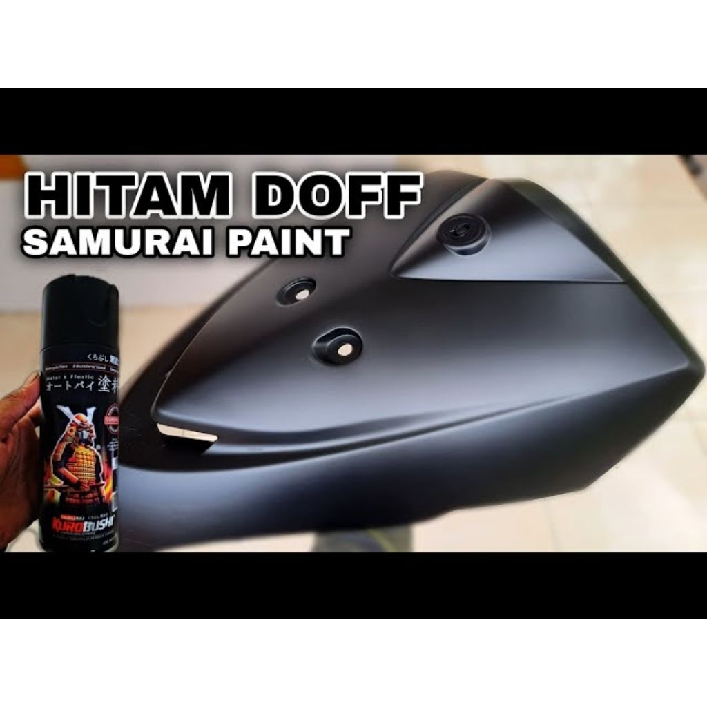 Pilok Hitam Dop 109A Black Flat Samurai Paint Cat semprot Motor Mobil 400ml