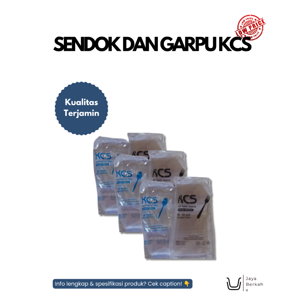 SENDOK DAN GARPU KCS / SENDOK DAN GARPU PLASTIK KCS