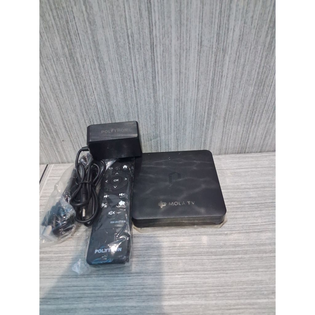 Polytron Mola TV Streaming Device PDB-M11 Smart Android Box 4K UHD Ori bekas berkualitas fullset bos