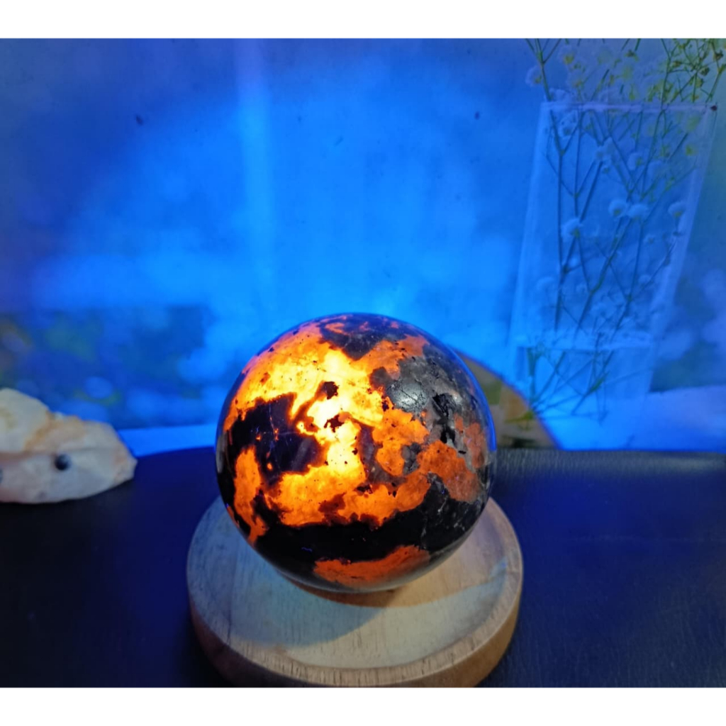 Natural Batu Yooperlite Sphere (3) Asli Batu Alam