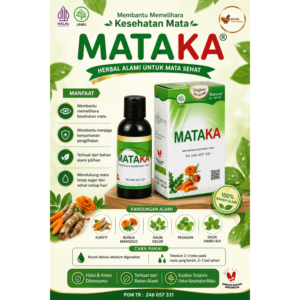 MATAKA madu tetes - untuk mata minus,rabun,katarak |HALAL & BPOM