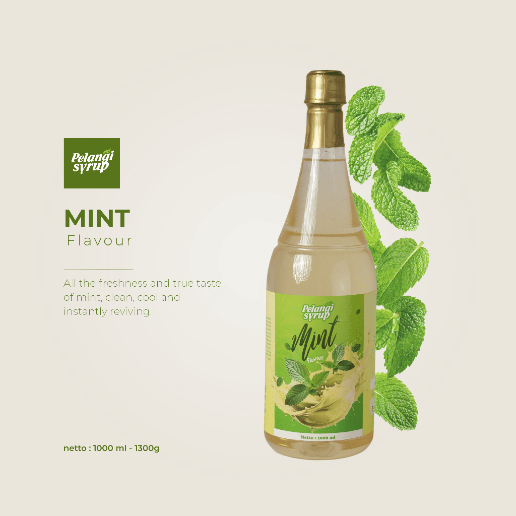 Pelangi Mint Syrup - Sirup Mint (1000 ml)