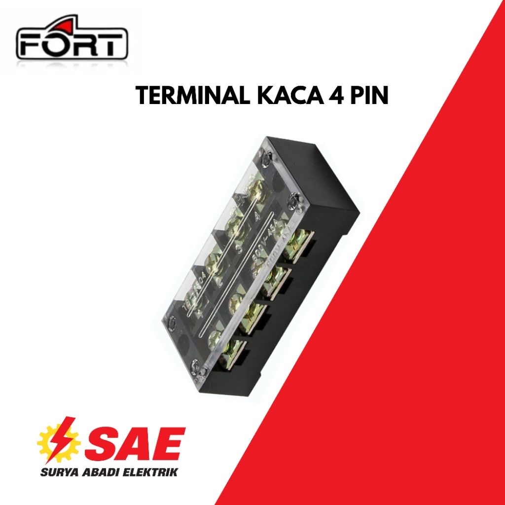 Terminal block / Terminal kaca 4 Pin & 12 Pin
