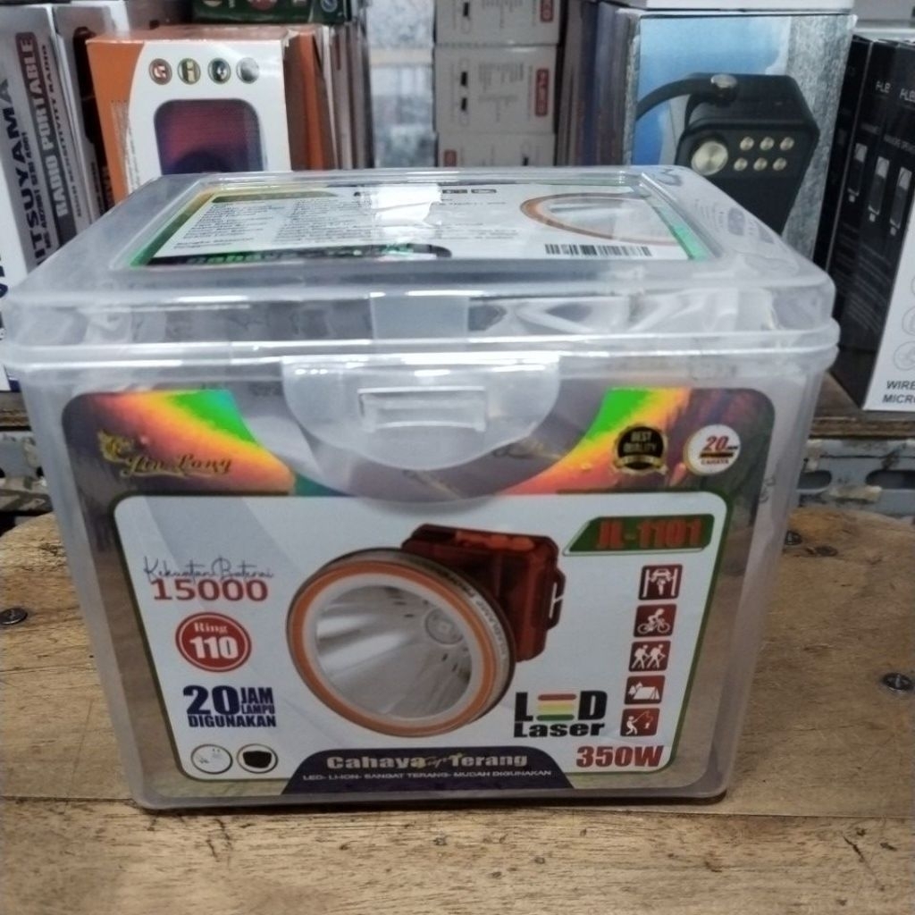 JL-1101 Senter Kepala Jinlong 350W waterproof / Tahan air 350 watt super terang