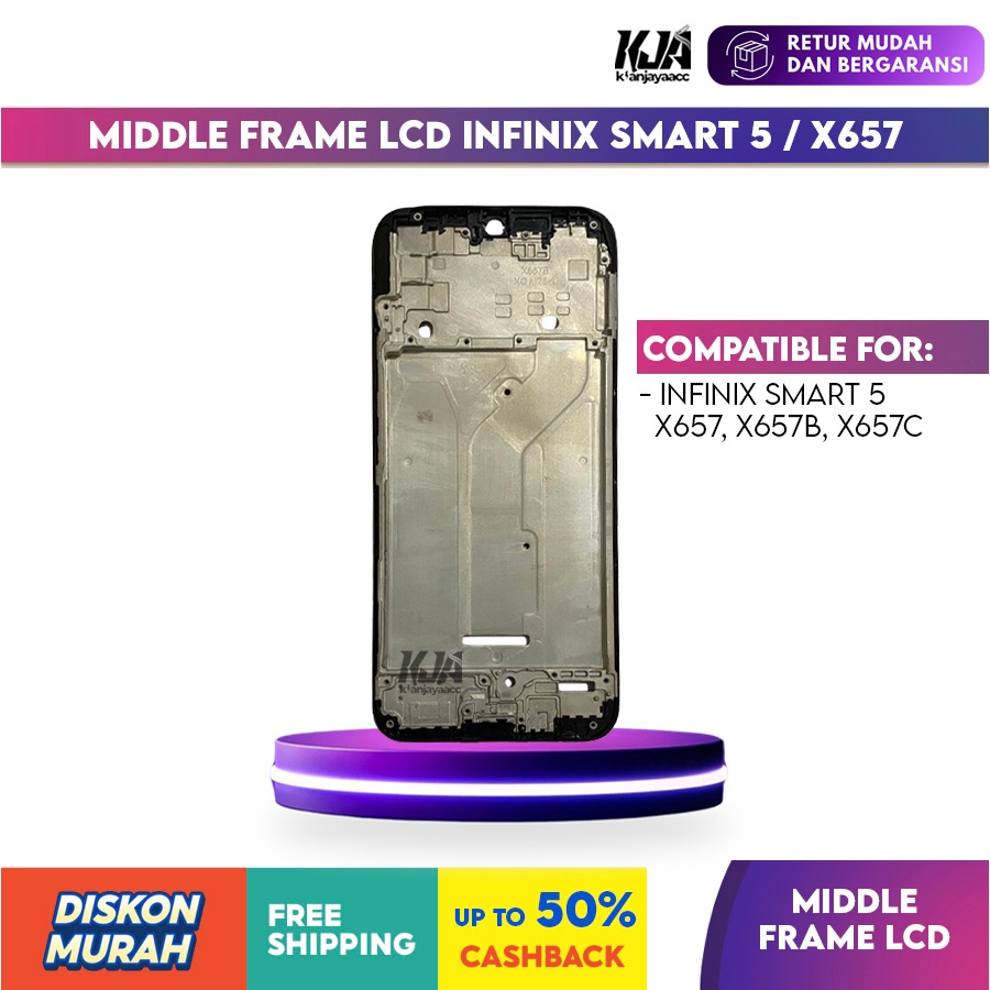 Middle Frame LCD Infinix Smart 5 X657, X657B, X657C Original