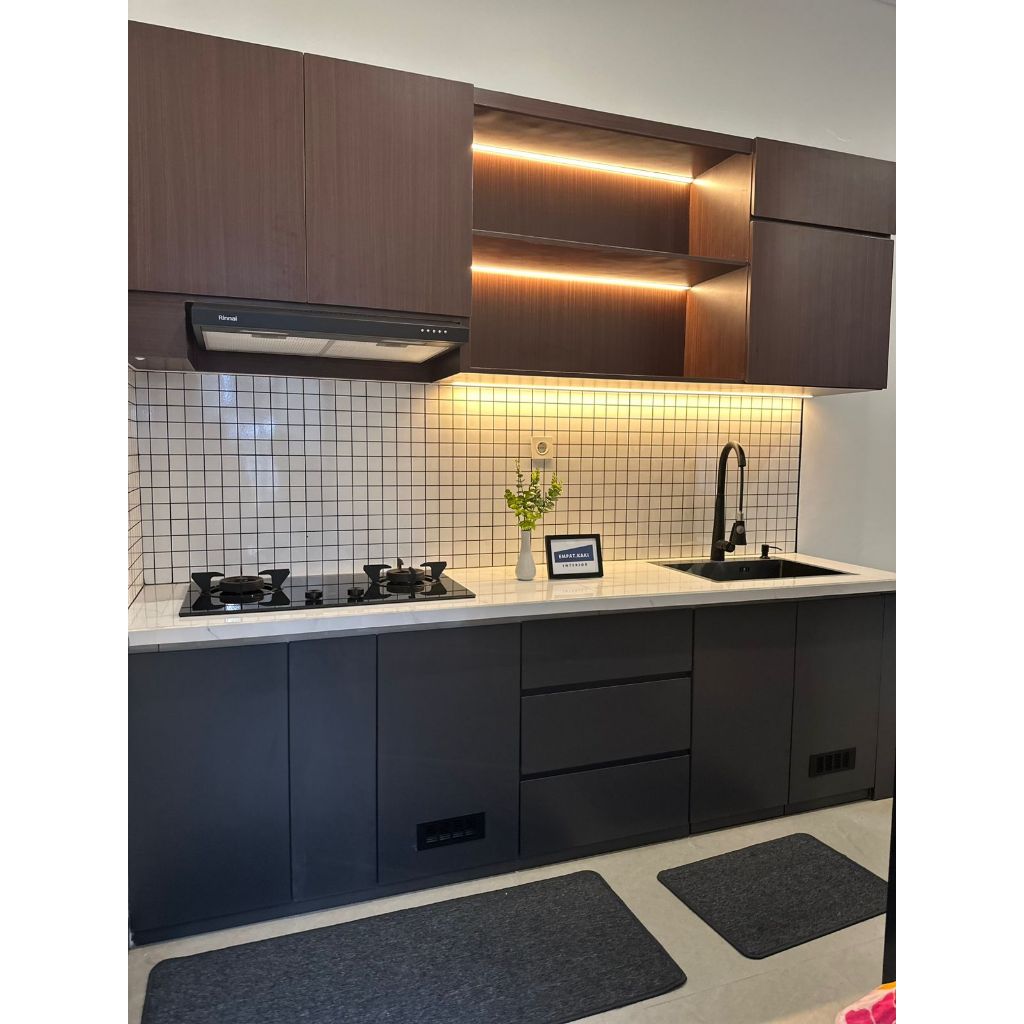 Rak Dapur Mini Bar Minimalis Terpasang / Kitchen Set Surabaya Sidoarjo