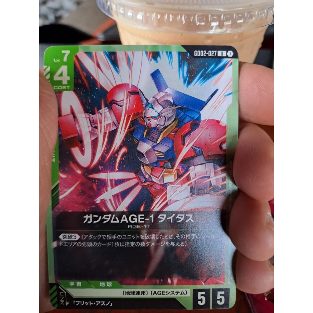gundam card TCG GD02-027 Age 1 titus U