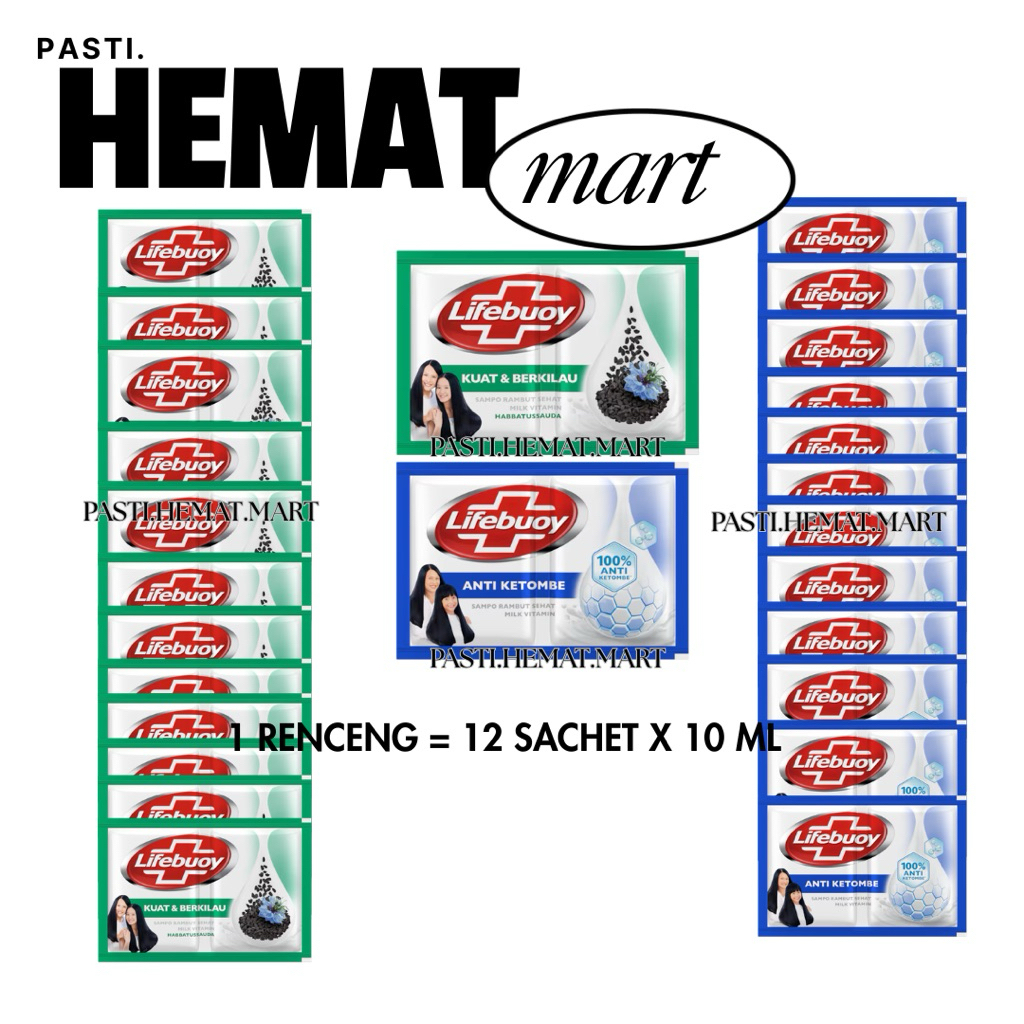 [HEMAT] 3 Renceng X 12 Sachet Lifebuoy Shampoo Sachet | Shampoo Lifebuoy Renceng
