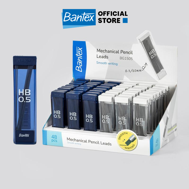 Bantex Mechanical Pencil Lead / Isi Pensil Mekanik Refill HB 0.5mm 0.7mm (Isi 20) Tahan Patah BG150X