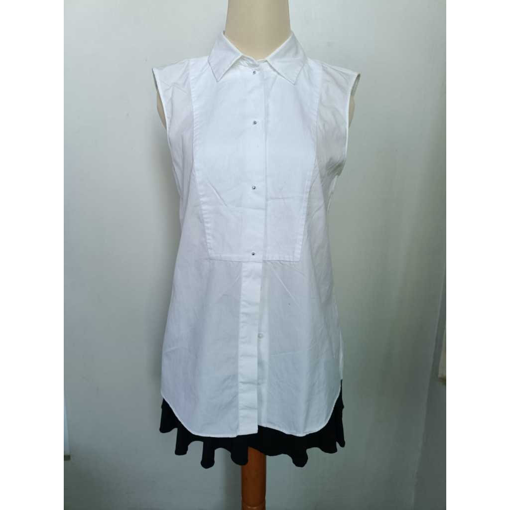 (PRELOVED) ZARA INNER KEMEJA PUTIH
