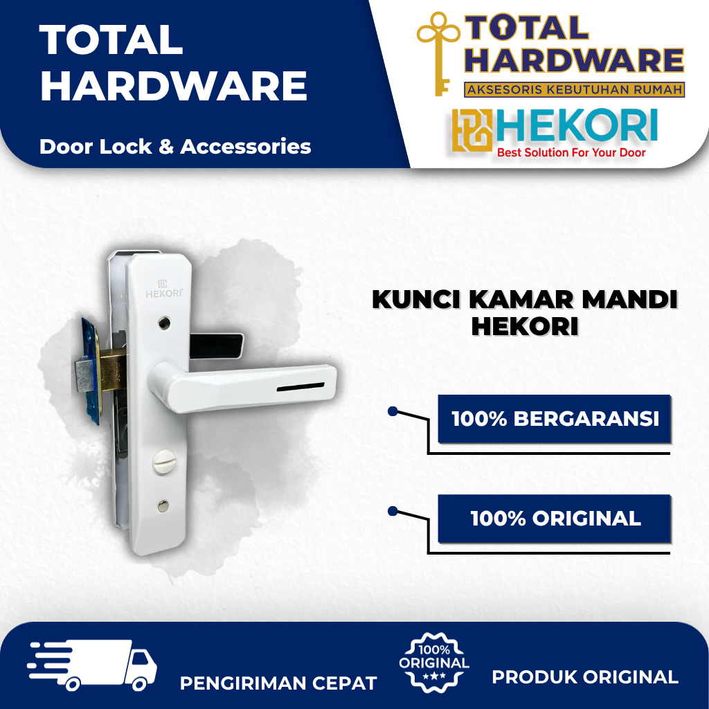 Handle Kamar Mandi HEKORI Gagang Pintu Aluminium