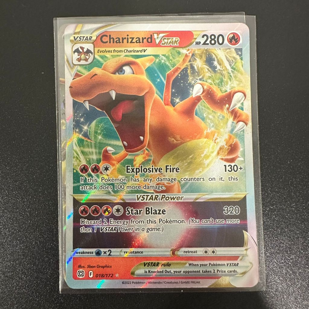 Charizard Vstar 018/172 Pokemon TCG English Card Kartu bukan JP Japanese bukan indonesia