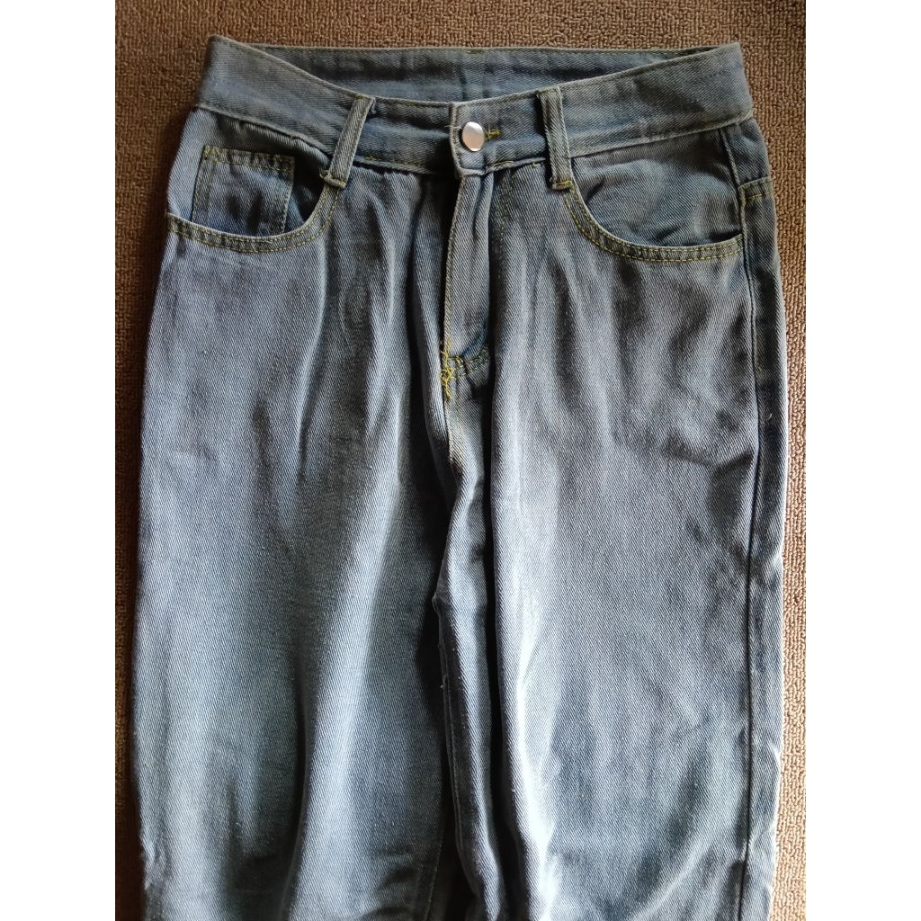 F.MIGA C5 Celana Kulot Jeans Wanita Korean