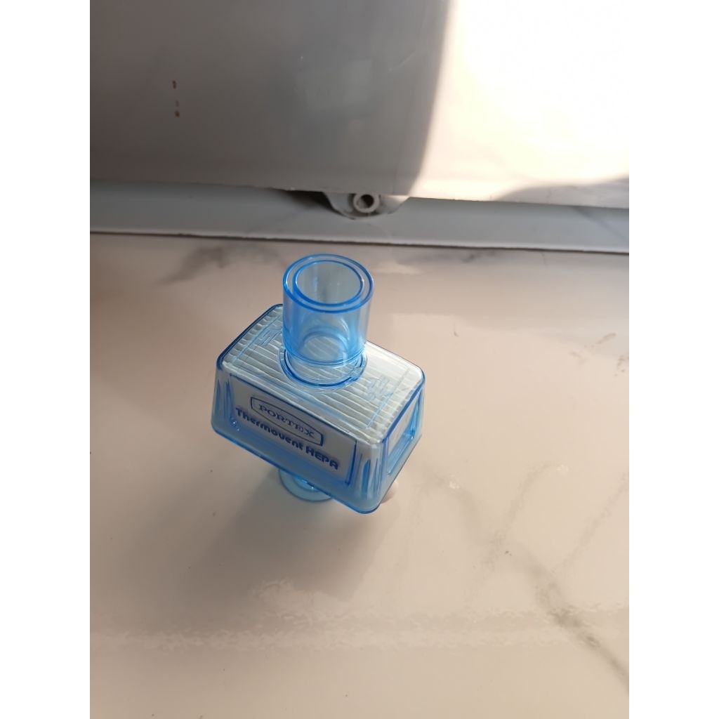 filter HME kotak biru ventilator / anestesi / buble CPAP