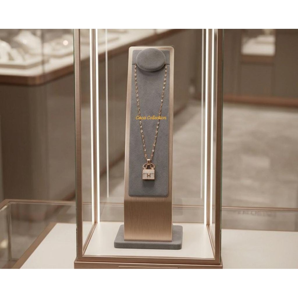 Aksesoris Wanita | Kalung Titanium Liontin Tas Anti Karat