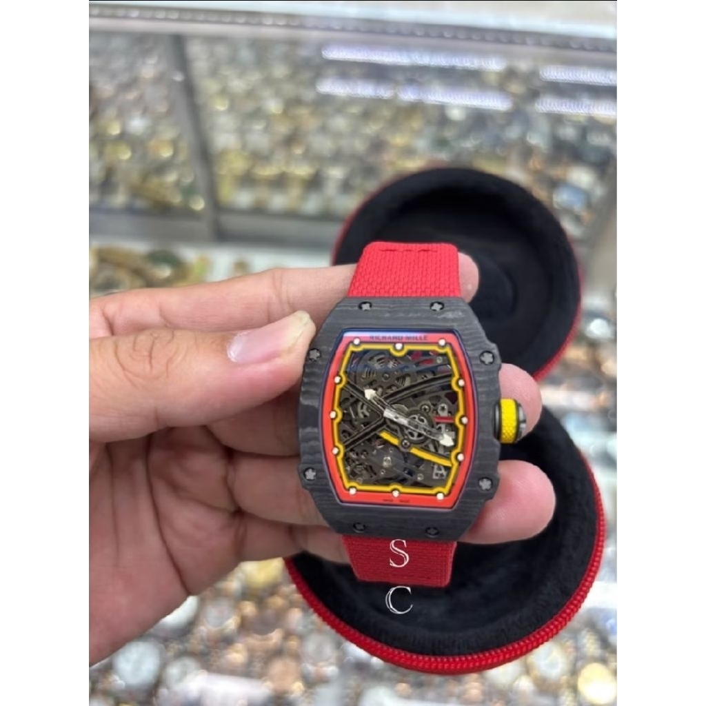 JAM TANGAN PRIA RM67-02 SWISS TOURBILLON ALEXANDER INCLUDE