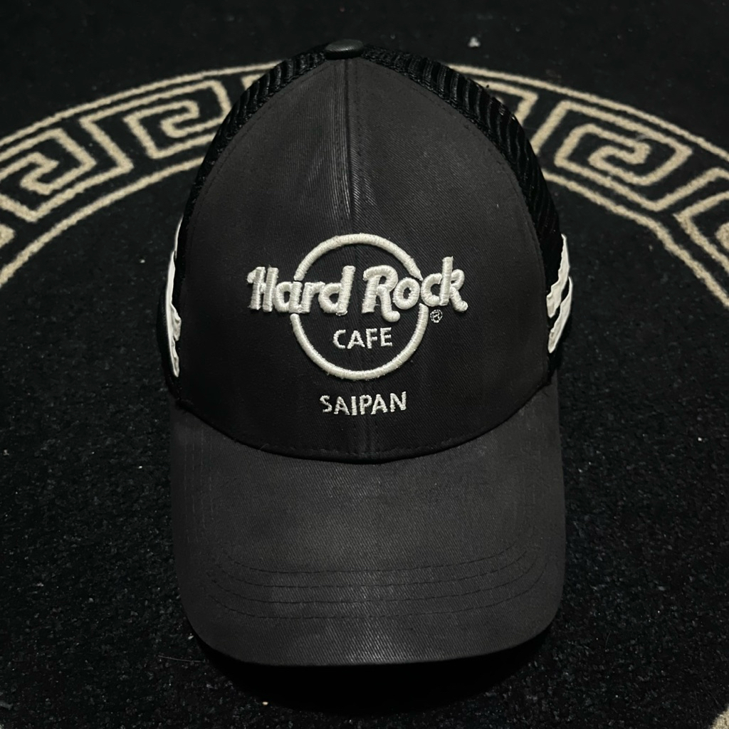 Hard rock cafe saipan trucker hat topi
