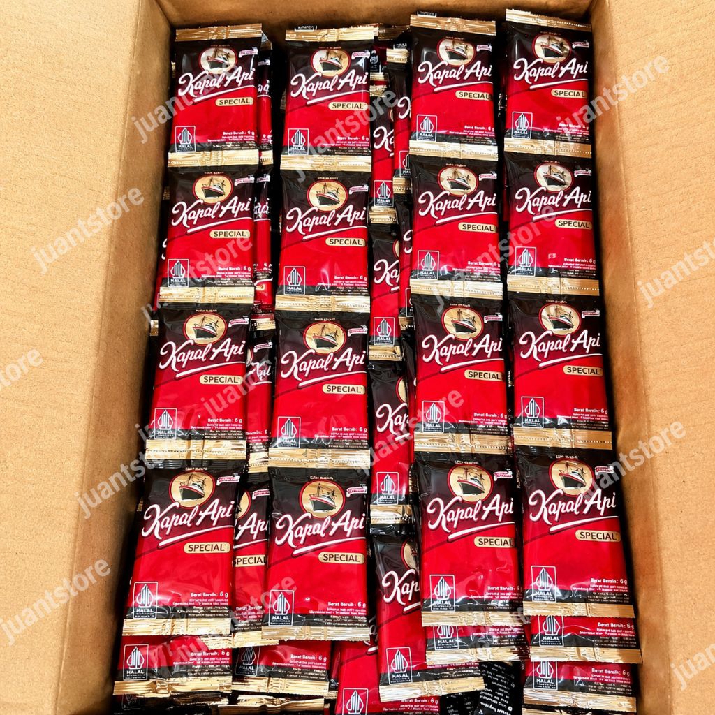 5 Renteng Isi (50pcs) Kopi Kapal Api Mini 6gr Tanpa Gula